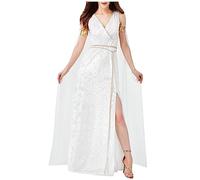 Medieval Dress Women Ancient Greek Gothic Dress UK Sale Sexy Vintage Empire Waist High Split Goth Dress Steampunk Clothing Cocktail Carnival Party Fancy Dress Halloween Costumes Victorian Dress White