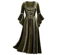 Medieval Dress Women Gothic Clothes UK Sale Clearance Vintage Empire Waist Goth Dress Steampunk Elegant Cocktail Carnival Party Dress Y2K 80s Fancy Dress Halloween Costumes Victorian Dress