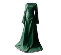 Medieval Dress Women's Trumpet Sleeves - Renaissance Maxi Dress Women's Classic Victorian Palace Dresses Elegant Vintage Party Dress Halloween Carnival Costume Club Party Outfit Festive Clothing