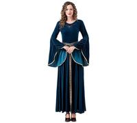 Medieval Dresses Women's Renaissance Princess Dress Women's Trumpet Sleeves Victorian Queen Maxi Dress Elegant Evening Dress Vintage Cocktail Dress Halloween Carnival Costume A-line Party Dress