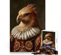Medieval Eagle Portrait 1000 Piece Jigsaws for Adults Puzzle Logic Workout Precise Connection Home Play (38x26cm)
