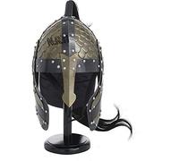 Medieval Fantasy Norman Viking Helmet, Full Face Helmet Solid Battleground Helmet For Warrior
