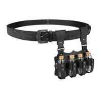Medieval Faux Leather Alchemy Belt with Vials - Brown A 145cm