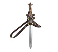 Medieval Faux Leather Back Sword Frog Viking PU Leather Frog Sword Adjustable Vintage Sword Holster Sword Holder Dagger Holster Accessories Costume Accessory for Cosplay Hollloween Carnival