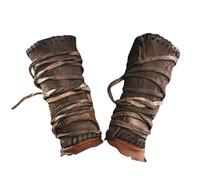 Medieval Faux Leather Bracers - Knight Arm Guard Set, Adjustable Cosplay Costume Accessories, Classic Gothic Bracelets | Vintage Warrior Armband For Larp, Fes Wear