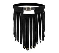 Medieval Faux Leather Knight Tassel Skirt Gladiator Kilt Vintage Armor Skirt Adjustable Retro Viking Roman Apron Warrior Fringe Waist Belt for Halloween Carnival Cosplay Party Fancy Dress Up Costume