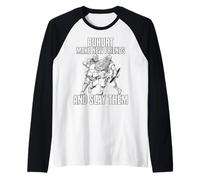 Medieval Fencing: Master Long Sword Buhurt Raglan Baseball Tee