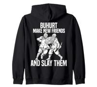 Medieval fencing: Master long sword Buhurt Zip Hoodie