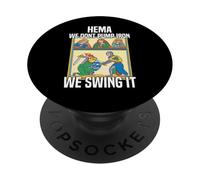 Medieval fencing: Master long sword HEMA PopSockets Adhesive PopGrip