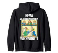 Medieval fencing: Master long sword HEMA Zip Hoodie