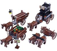 Medieval Figures Chariot Model Building Blocks, Custom War Horse Kit for Minifigures, Military Battle Scenes Animal Figures Toys Accessories