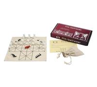 Medieval Fox and Geese Game - Cloth Board And Wooden Pieces - Historical Games - Medieval Board Games