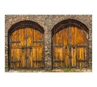 Medieval Gothic Wooden Door Backdrop Ancient Stone Castle Vintage Monastery Photography Background Vintage Castle Theme Party Backdrop Decorations Vintage Castle Background Studios Props 20x10ft