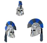 Medieval Greek Corinthian Armour Helmet Blue & Black Plume Knight Spartan Helmets Medieval History Lovers Cosplay Artists.