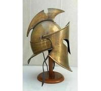 Medieval Greek King Leonidas Helmet Antique Steel 300 Spartan Helmet Historical Knights Warrior LARP helmet Crusader LARP Roleplay costume