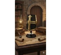 Medieval Halloween Knight Templar Black Crusader Helmet replica