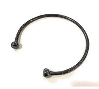 Medieval Hand Forged CELTIC TORC Iron Torques Hammered Jewellery Jewelry Celts Iron Age Pagan Necklace Torque Historical Jewel History Black Antique Torc