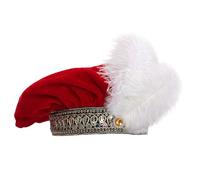 Medieval Hat Velvet Exquisite Flat Costume Headwear