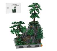 Medieval Hohengeroldseck Castle Building Blocks Set, MOC-207594 A1 Tree and Landscape Building Block Set for MOC-207737 Medieval Mega Castle Model, 2718 PCS