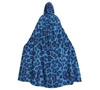 Medieval Hooded Leopard Skin Animal Print Cloak Renaissance Cape,Unisex Hooded Halloween Christmas Cloak Costumes Party Cape