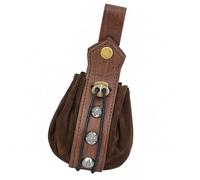 Medieval Inspired Leather Belt Bag Permanent Shih Tzu Role Playing Incident Outdoor Task and Costume Add-on Medieval PU Leather Bag