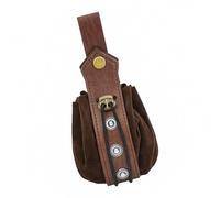 Medieval Inspired Leather Belt Bag Permanent Shih Tzu Role Playing Incident Outdoor Task and Costume Add-on Medieval PU Leather Bag