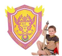 Medieval Knight - Accessories Set - Dress Up Costume For Kids, Medieval Pretend Play Foam Toy For Children With Classic Red - Safe Weapons & Battle Accessory Kid’s Dress Up & Costumes