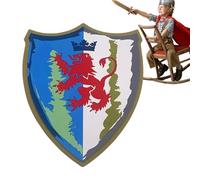 Medieval Knight - Accessories Set - Dress Up Costume For Kids, Medieval Pretend Play Foam Toy For Children With Classic Red - Safe Weapons & Battle Accessory Kid’s Dress Up & Costumes