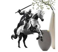 Medieval Knight Action Figure - ABS 16.5×9.5×4cm DIY Assembly Required Multi-Jointed Movable | Poseable Model Kit For Desk Display, Cabinet Shelf Living Room Decor
