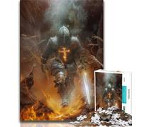 Medieval Knight Adult Puzzles 1000 Pieces,Help The Brain Exercise Addictive Toys to Cultivate Patience Parent-child Interaction (50x75cm)