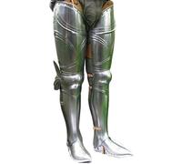 Medieval Knight Armor Greaves Leg Guard Steel Gothic Armor Legs Crusader Reenactment LARP Greaves Wearable Cosplay replica Costume Halloween