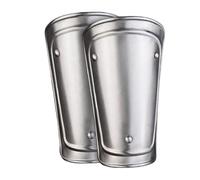 Medieval Knight Armour Arm Bracers Metal With Leather Strap | Adult Cosplay Arms Protector Mild Steel Bracer Knights Armor Costume Arms Guard Reenactment LARP