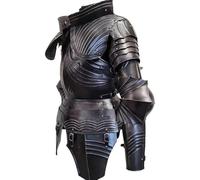 Medieval Knight Black Steel Full Body Armor Suit - Handmade Gothic Warrior Plate Armor for LARP, Cosplay, Collectors & Renaissance Fairs