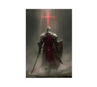 Medieval Knight Canvas Poster Bedroom Decor Landscape Office Room Decor Gift 20x30inch(50x75cm)