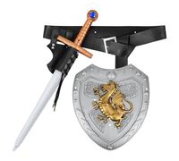 Medieval Knight Costume Accessories with Sword Shield and Belt