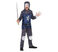 Medieval Knight Costume Set Smiffys Mid Blue 7-9 Years