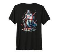 Medieval Knight Crusade England English St George Historical Premium T-Shirt