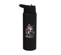 Medieval Knight Crusade England English St George Historical Stainless Steel Insulated Water Bottle