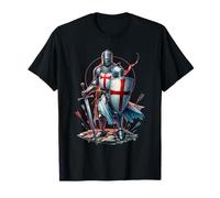 Medieval Knight Crusade England English St George Historical T-Shirt