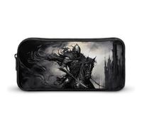 Medieval Knight Crusader Riding Horse Large Pencil Case Big Capacity Pencil Pouch Pen Bag Marker Pen Case for Women Men