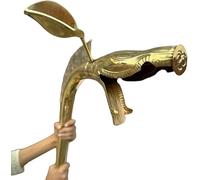 Medieval Knight Fully Brass Carnyx of Tintignac Celtic Playable Trumpet War Horn 6 Feet