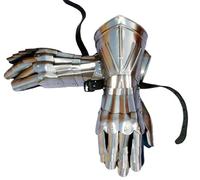 Medieval Knight Gauntlets, Articulated Steel Armour Gloves, Battle-Ready Hand Protection