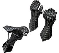 Medieval Knight Gauntlets Gothic Gloves 18G Steel Black Finish Armor Gauntlet Armor Black Antique Nazgul Gauntlets Steel Medieval Armor Gloves Pair Crusader LARP Halloween Gauntlets