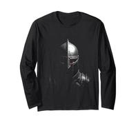 Medieval Knight Helmet Head Art Long Sleeve T-Shirt