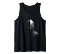 Medieval Knight Helmet Head Art Tank Top