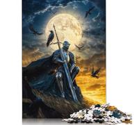 Medieval Knight I Jigsaw Puzzles Puzzles for Adults Kids. 1000 Pieces Great Gifts Challenge Toy Educational Game Home Decoration for Adults& Kids Age 14 Years Up 1000pcs (38x26cm)