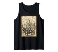 Medieval Knight On Dachshund Dog Funny Ren Faire Medieval Tank Top