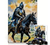 Medieval Knight on Horseback 1000 Piece Jigsaw Puzzle for Teenagers Sharp Logic Home Fun Family Pastime Room Accent (50x75cm)