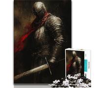 Medieval Knight Paintings 1000 Piece Jigsaw Puzzles for Adults & Teens,Help The Brain Exercise Addictive Toys to Cultivate Patience A Work of Art (75x50cm)