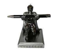 Medieval Knight Pen Holder - Aarmor Worrior Desk Decoration, Artistic Tabletop Organizer Ornament | Uniqeu Stationery Display For Writers Teachers Students Collectors, Office Home Classroom Study
